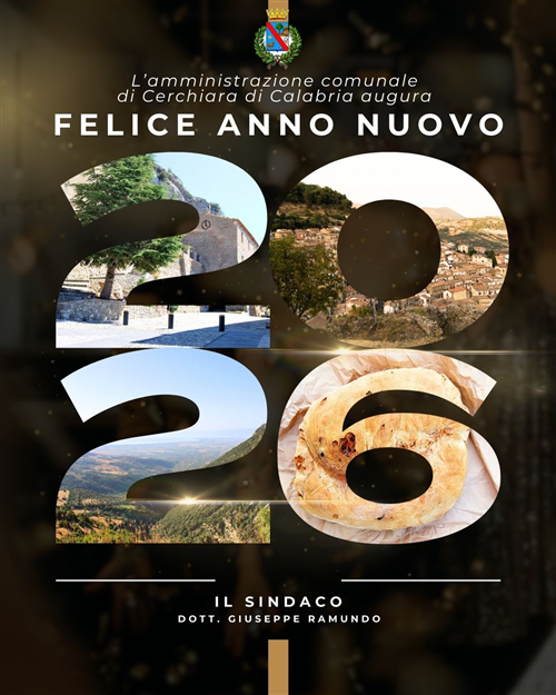 Buon Anno Nuovo - 2026 - messaggio del Sindaco.