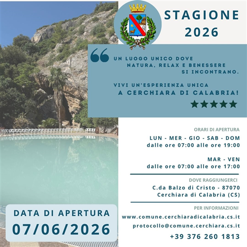 La stagione estiva 2026...sta per iniziare!
