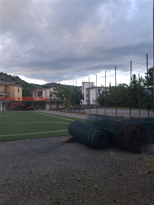 INIZIO LAVORI DI RIQUALIFICAZIONE DEL CAMPO DI CALCIO A 5 - Progetto Finanziato con Fondi del PNRR