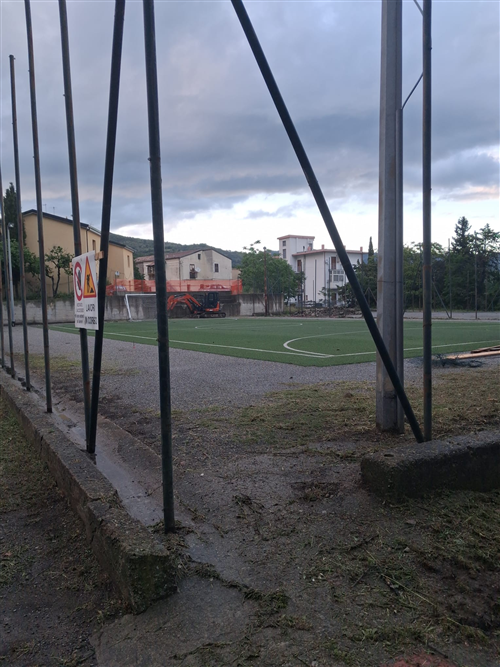 INIZIO LAVORI DI RIQUALIFICAZIONE DEL CAMPO DI CALCIO A 5 - Progetto Finanziato con Fondi del PNRR